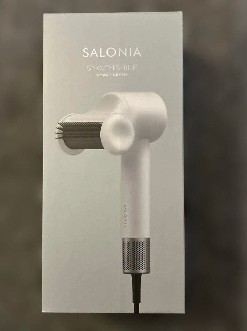 SALONIA サロニア スムースシャインスマートドライヤー アッシュホワイト スムースシャインスマートドライヤー アッシュホワイト KSAL25120AW