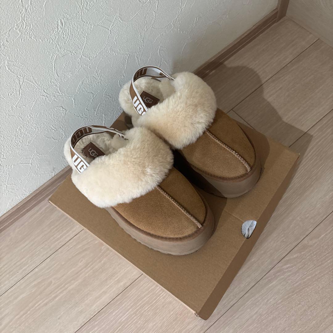 UGG スエードファースリッポンムートンブーツ
