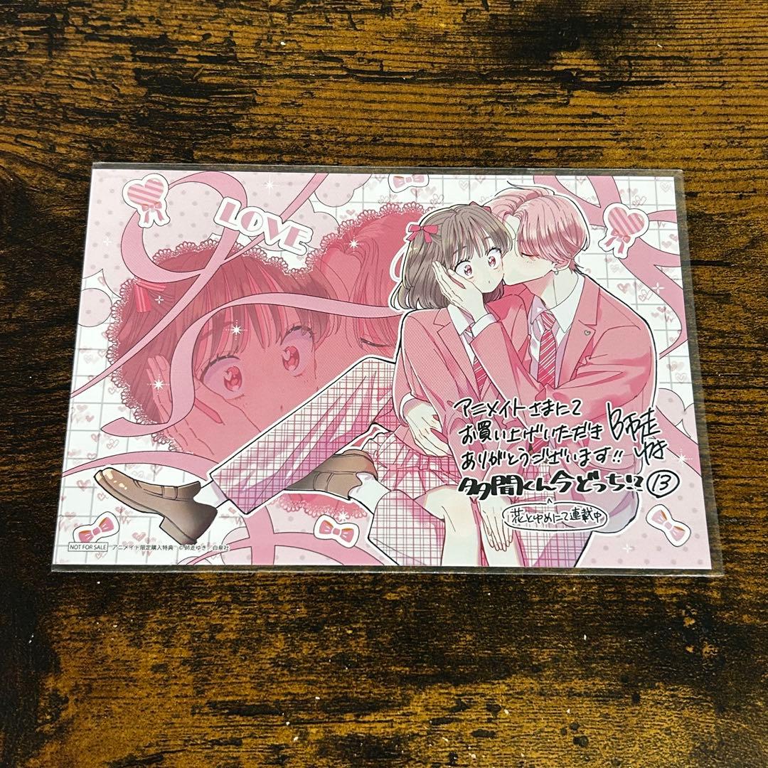 多聞くん今どっち！？ 13巻 特典 ポストカード イラストカード