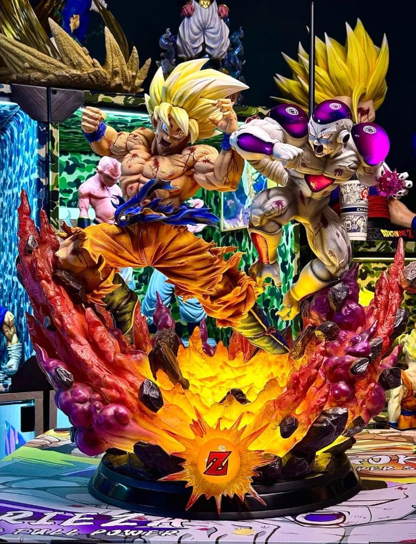 ドラゴンボール 超サイヤ人 VS フリーザ 彫刻フィギュア ガレージ