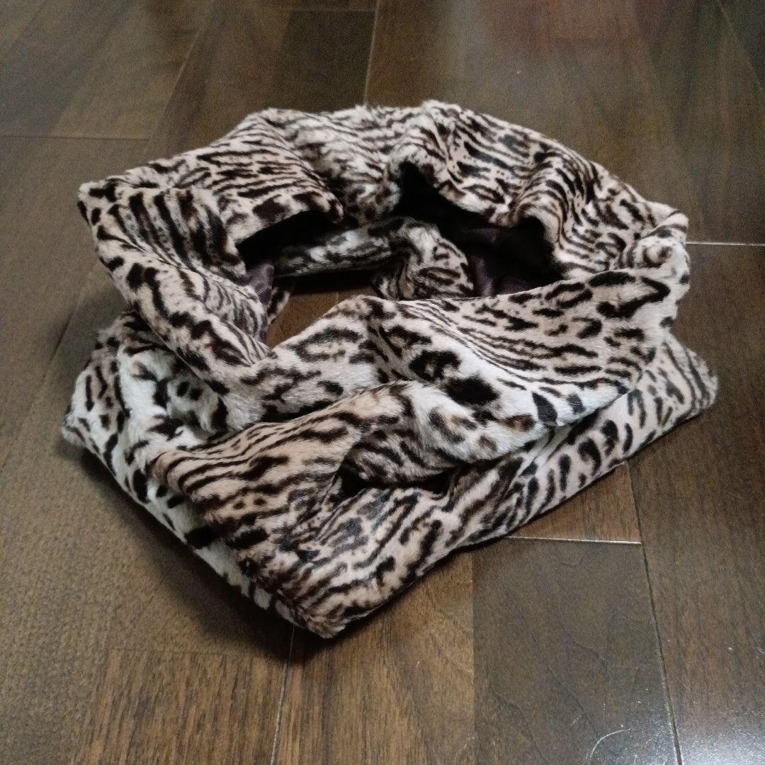 KARL DONOGHUE レオパード柄ファー　スヌード　リアルファー　【美品】 スヌード ファー レオパード[品番：EXRE0000473]｜exrevo（エクレボ