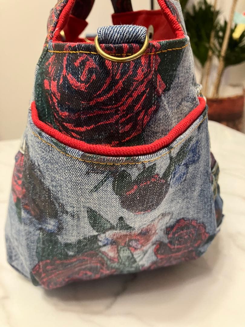 895 tatdwtg様専用大きめデニムリメイクバック ハンドメイド2点