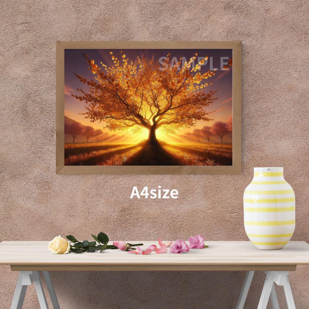 P2940 幸福の木 金運・仕事運 【開運•風水・ヒーリングアート】 - メルカリ