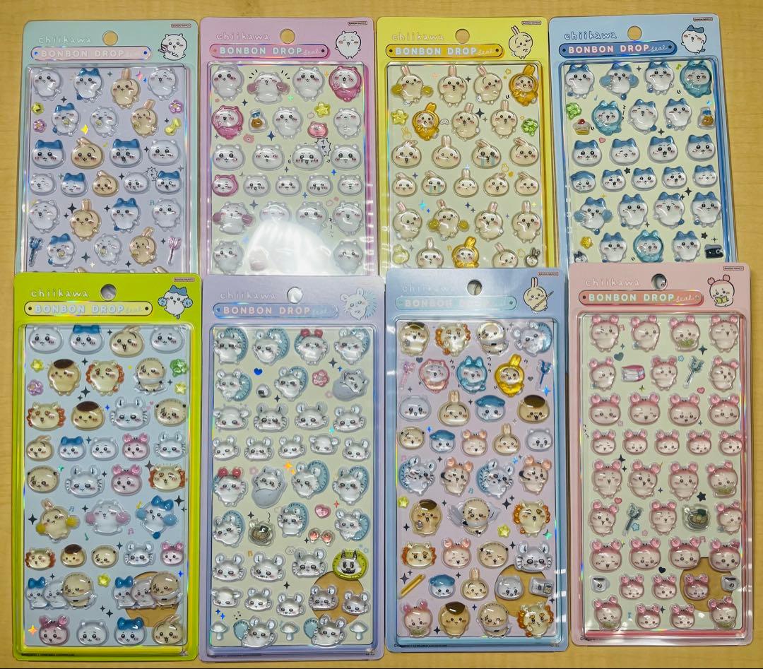 ちいかわ 第1弾 第2弾 ボンボンドロップシール 8種セット