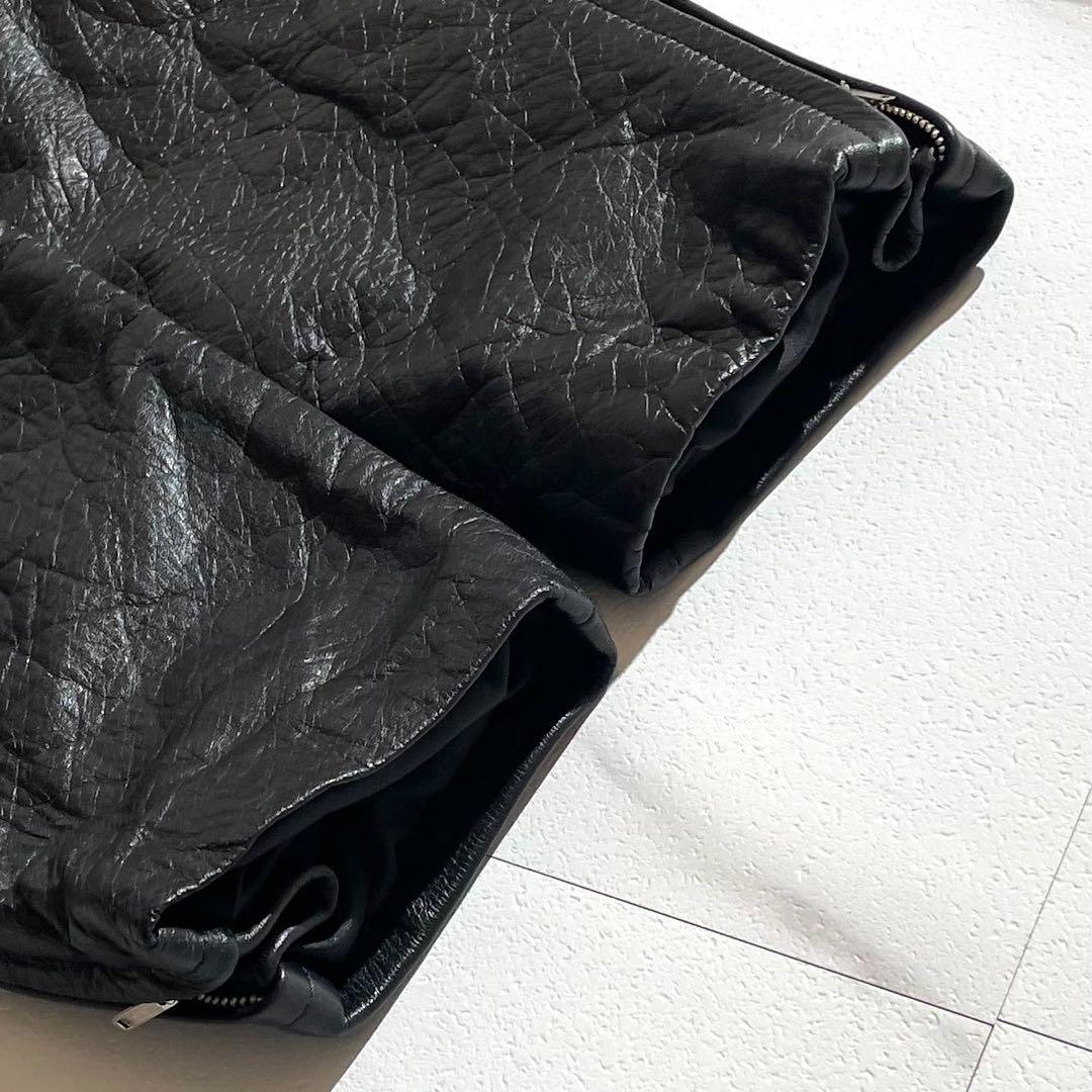 美品◦XL✨】LEAD レザーパンツ ベルト バイクパンツ 黒 LL - メルカリ