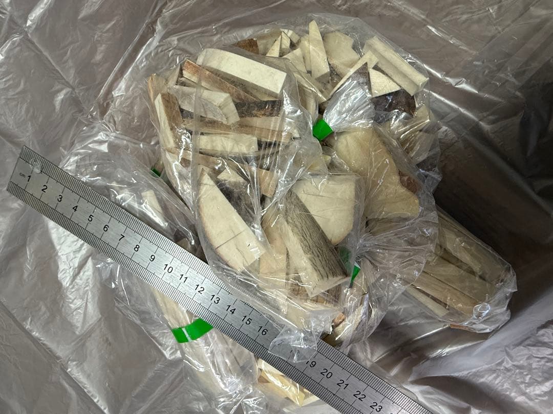 天然素材 白材 マンモス 重量2.05kg 加工用素材用 中古品 。 - その他本物