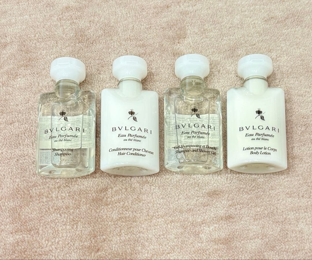 ブルガリのアメニティ シャンプー、コンディショナー、ボディ