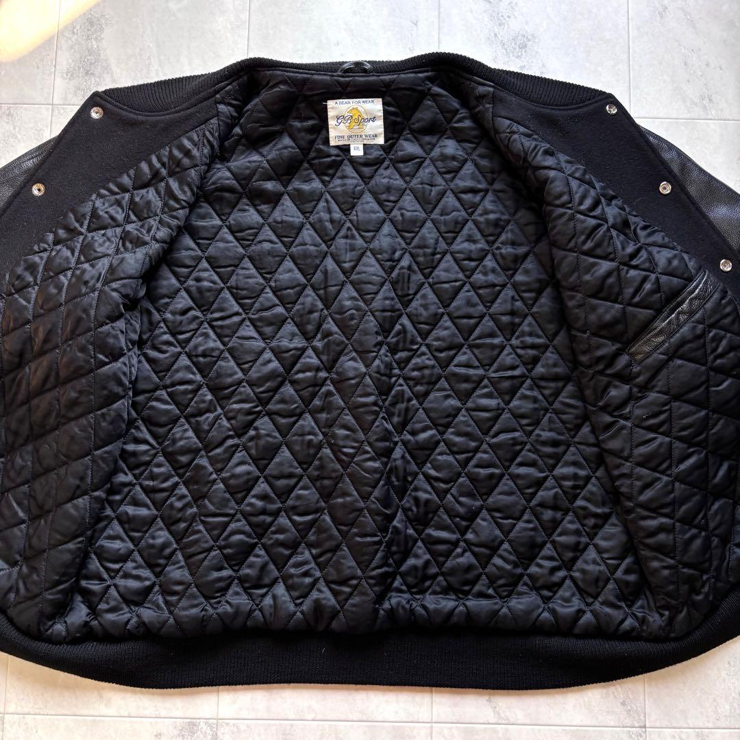 入手困難】ゴールデンベア オールブラック レザースタジャン USA製 短