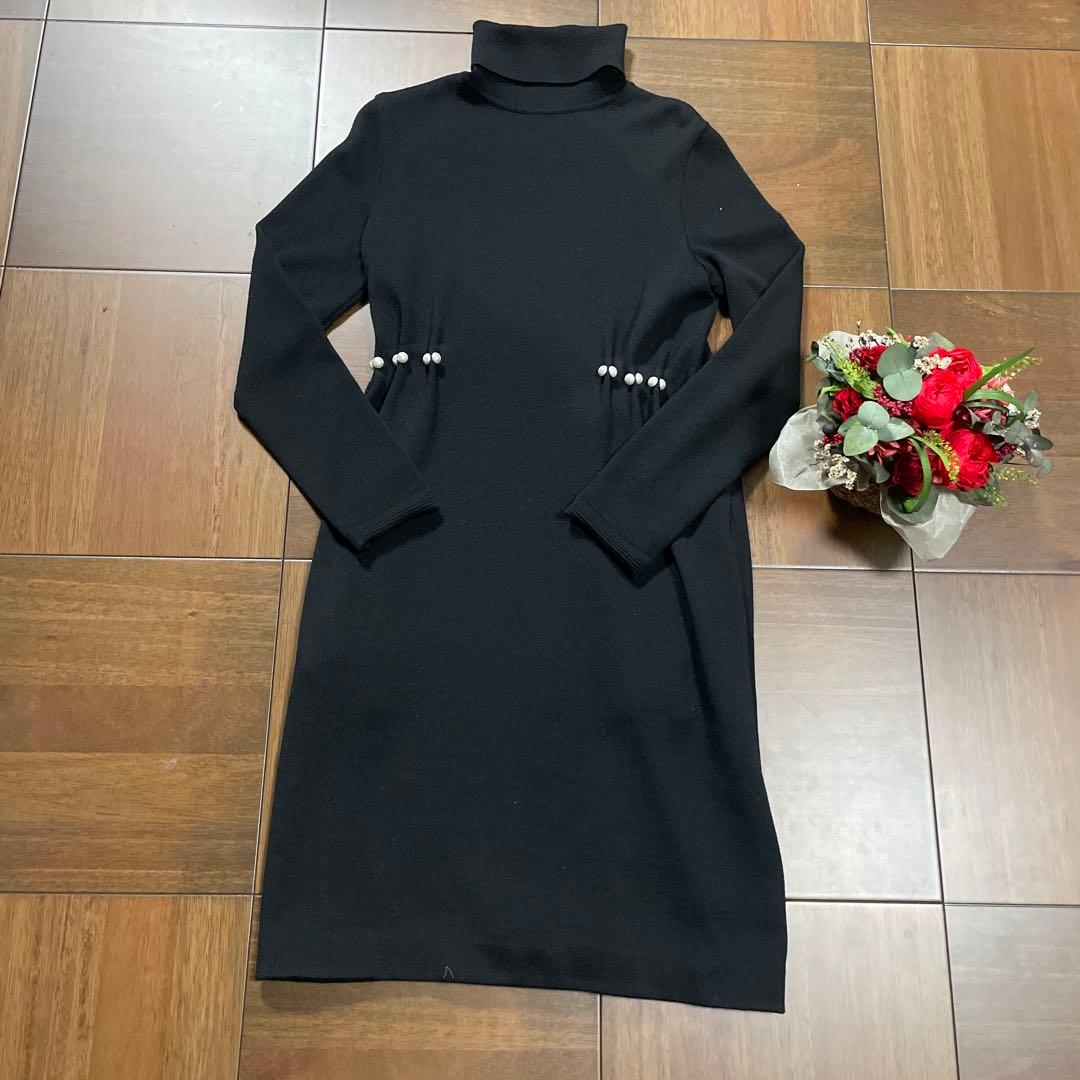 ルネ Rene ニットワンピース ブラック - メルカリ