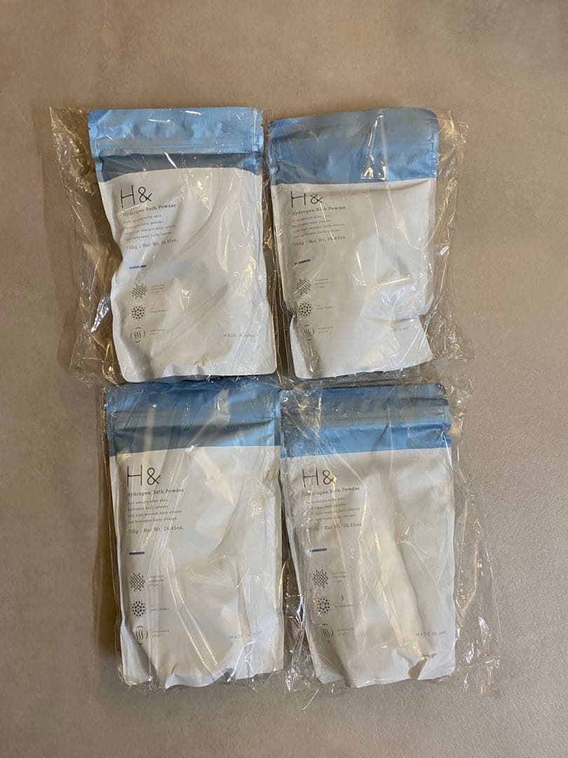 【4個セット】H&アッシュアンド 入浴剤 水素 750g×4個 4個セット】H&アッシュアンド 入浴剤 水素 750g×4個 H& アッシュアンド