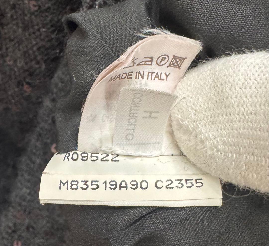 ブルネロクチネリ カシミヤ混スパンコールワンピ L サイズ イタリア製