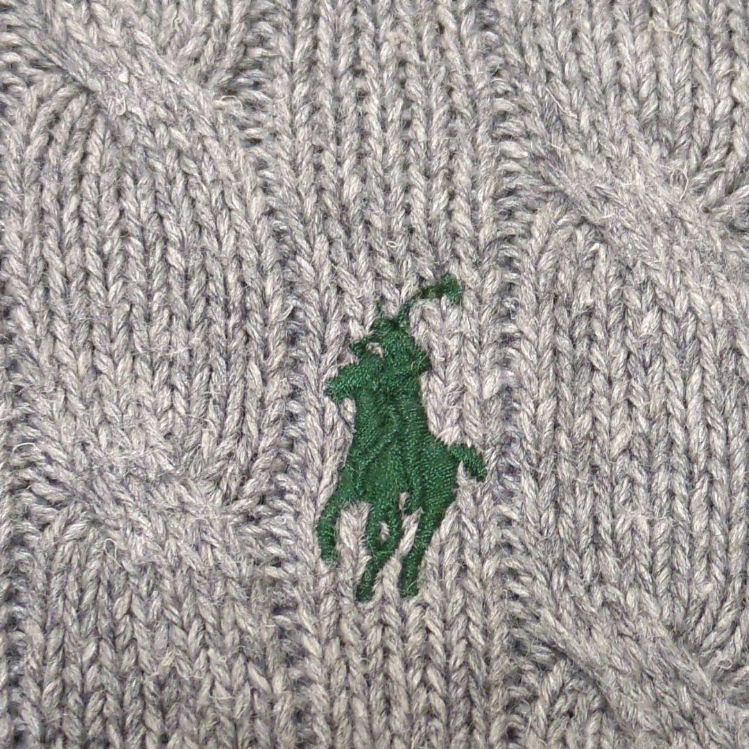 ポロラルフローレン ケーブルニット ハーフジップ ポニー刺繍 180