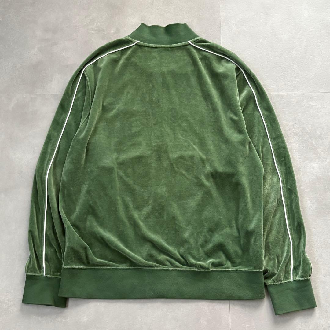 NIKE ベロア ジャージセットアップ スウッシュ刺繍 グリーン 上下 M/L