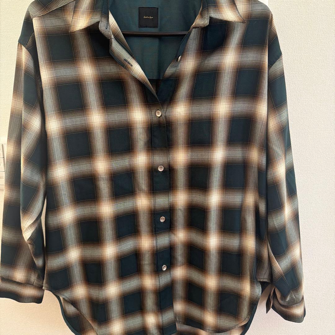 Spick and Span TRツイルチェックシャツ ブラック - メルカリ