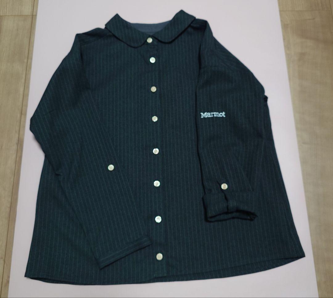 Marmot×四角友里コラボ ウィメンズシャツ＆ロングスカート チャコール