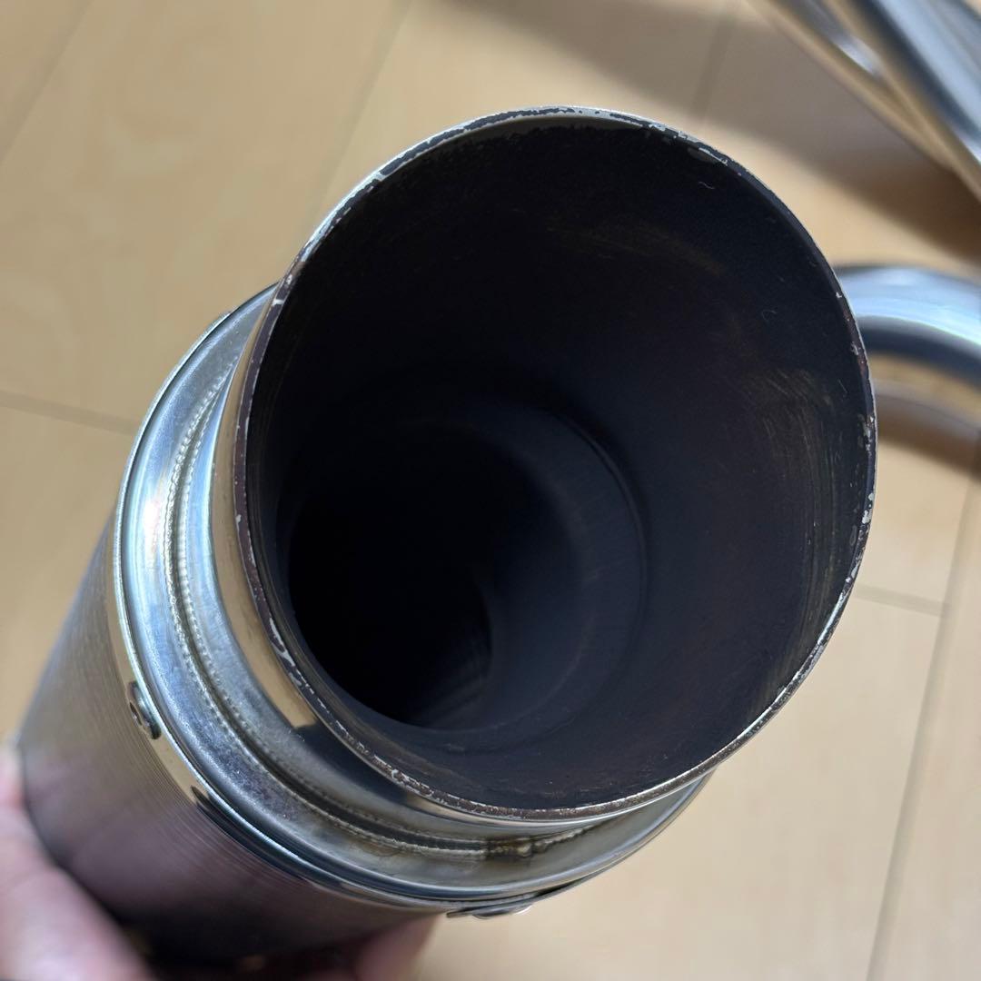 WR'S EX+デルケビック カーボンマフラー サイレンサー ZR250B