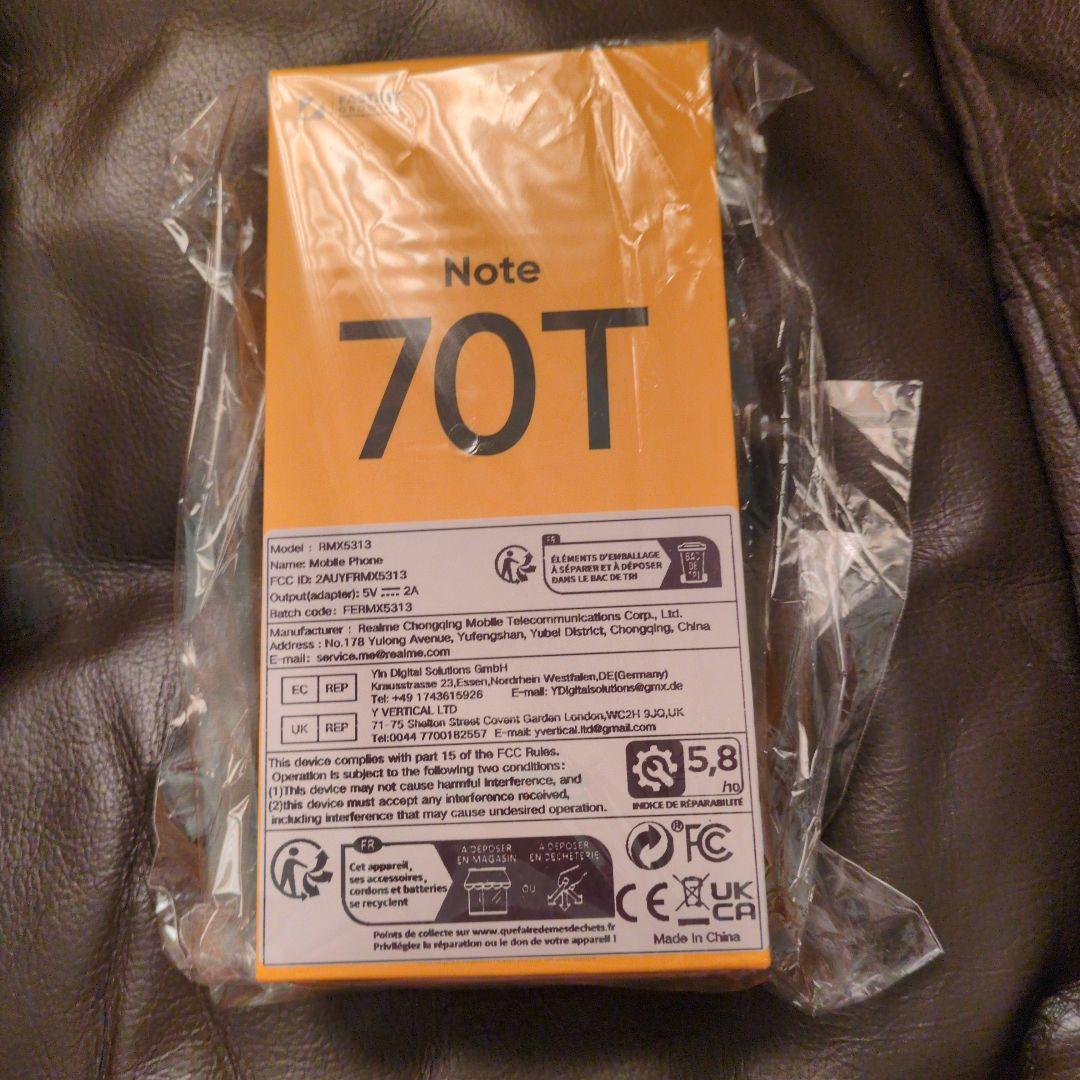 スマートフォン本体 realme Note 70T Gold 4GB 128GB realme Note 70T Dual Sim 4GB RAM 128GB - Gold (128 GB, Beach Gold