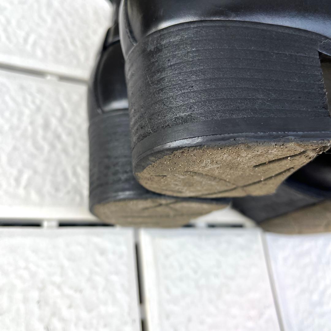 37 SARTORE ショートブーツ ブーティ 黒 レザー ファスナー 24 - メルカリ