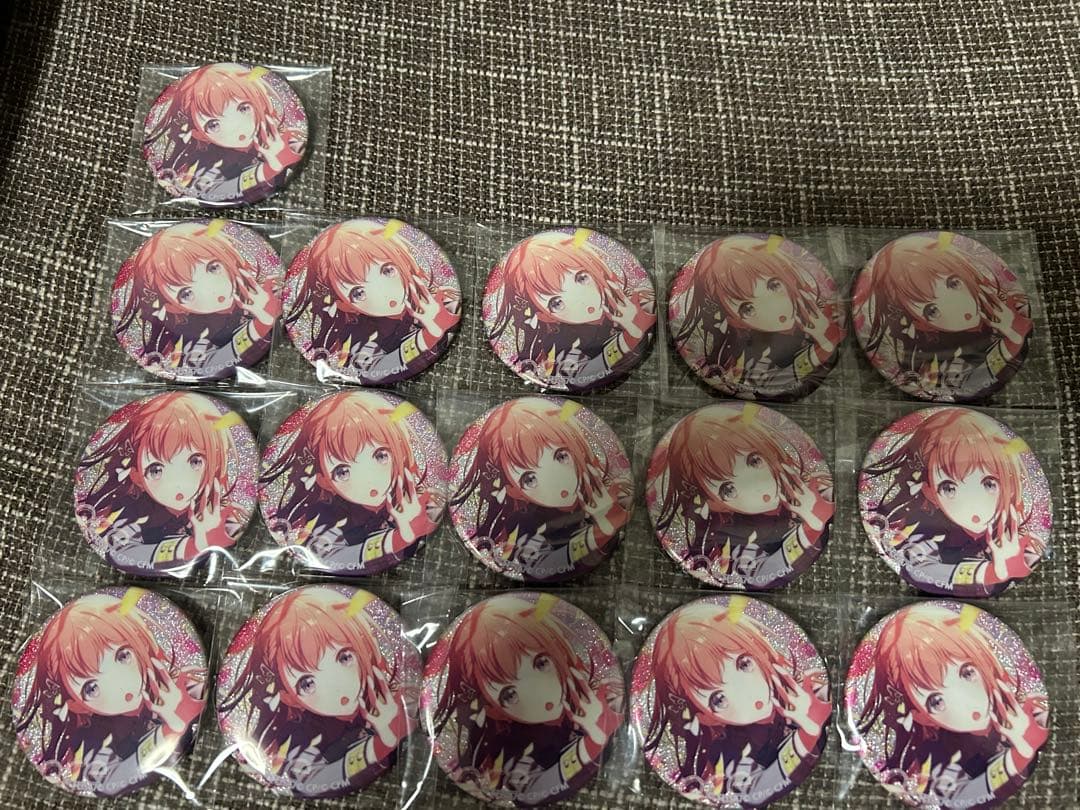 花里みのり プロセカ プロジェクトセカイ グリッター缶バッジ 42C