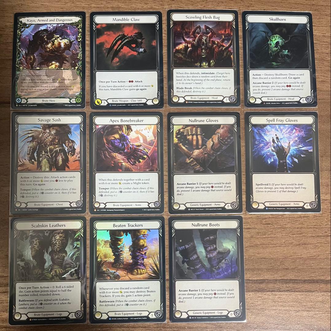 【FAB】《武装した獣性、ケイヨ》デッキ　英語版　まとめ売り　引退品