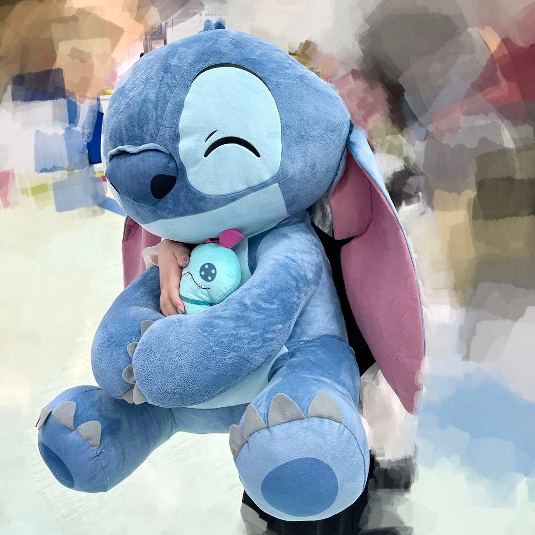 最終値下げ】スティッチ ぬいぐるみ ディズニー 特大65cm - メルカリ