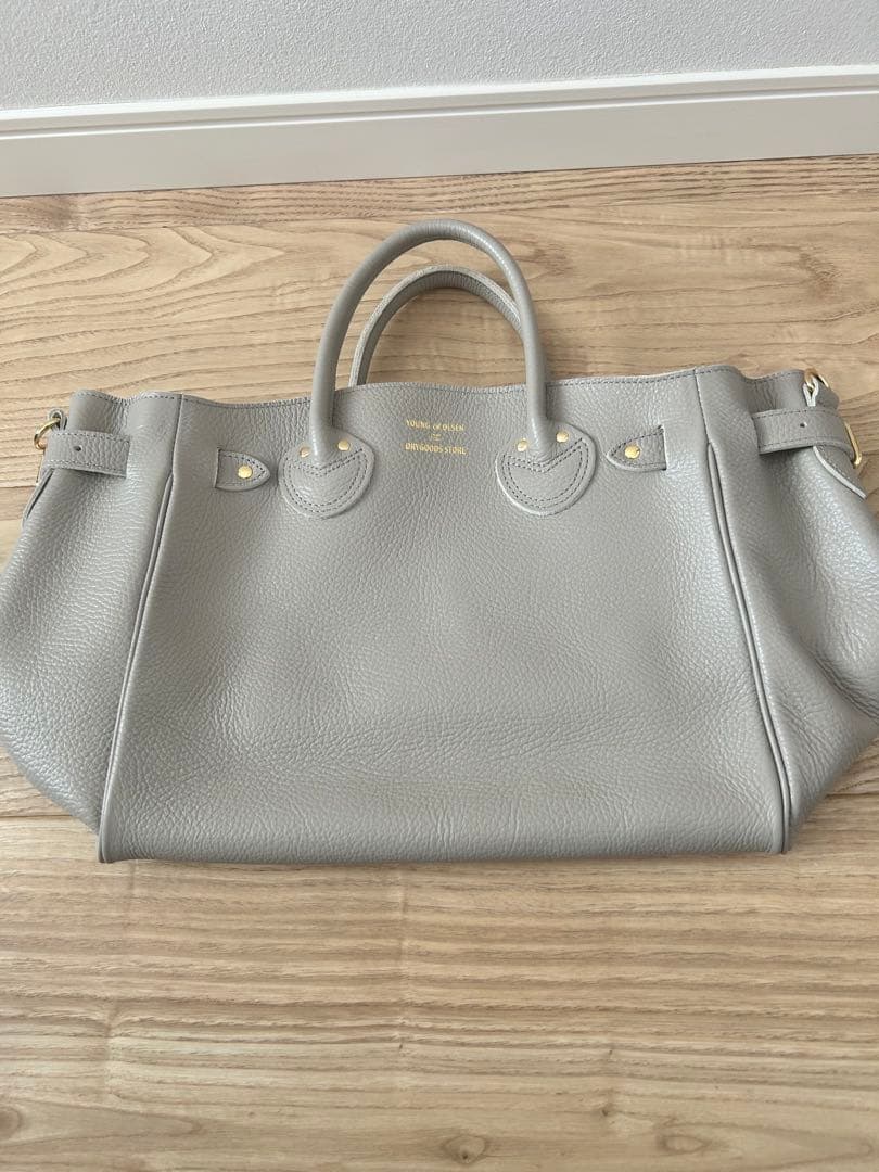 美品 YOUNG&OLSEN エンボスレザー ベルテッド トートバッグ S - メルカリ