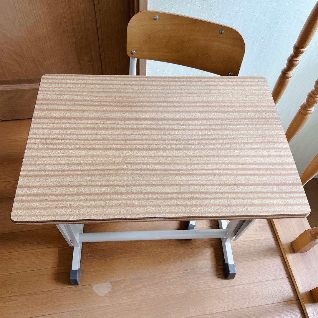極美品 ダイイチ 第一工業 SSデスク チェア 学校 机 椅子 セット 希少