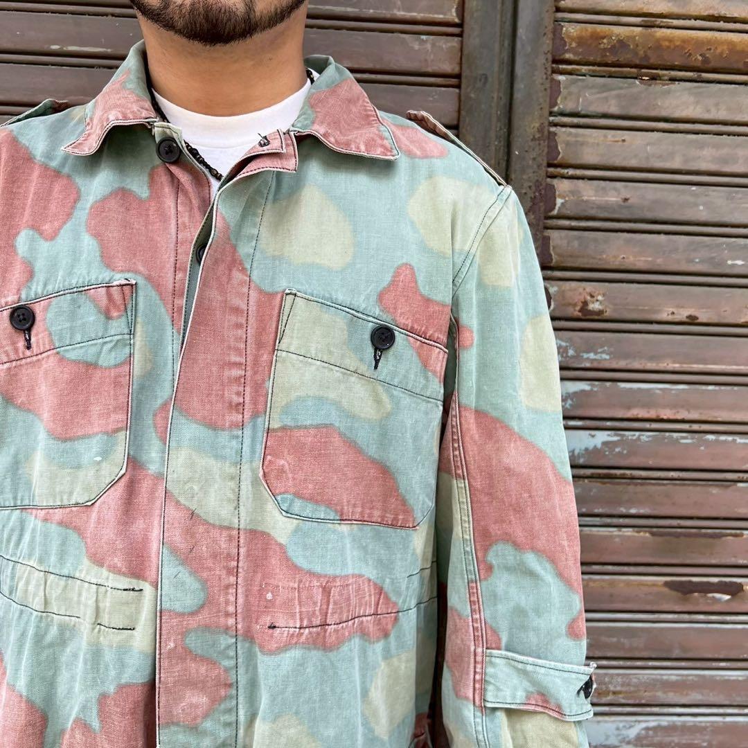 70s イタリア軍 実物 サンマルコカモ 迷彩 海兵隊 ジャンプスーツ