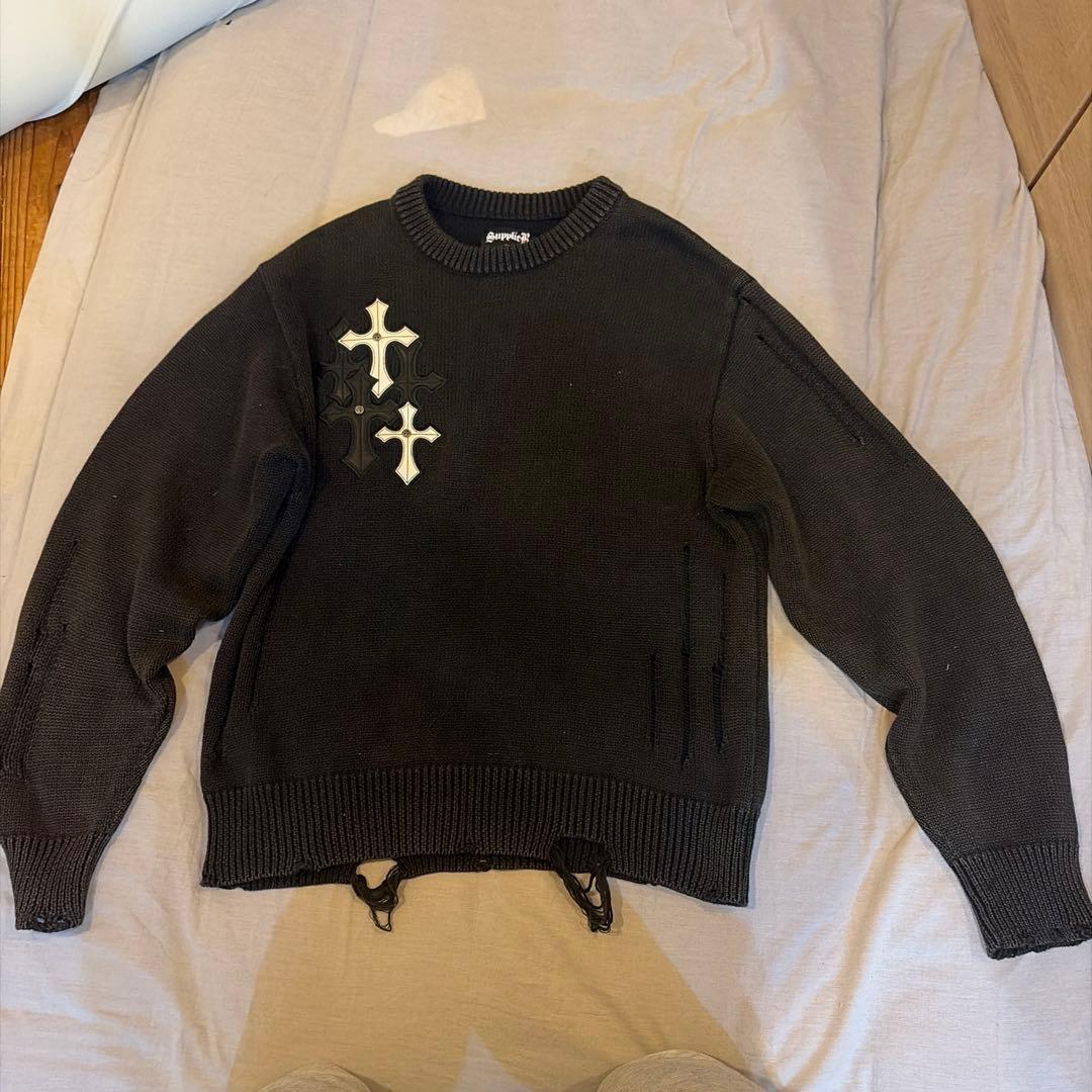 ゆ*ー様 サプライヤーニットセーター SUPPLIER（サプライヤー）の「SUPPLIER/サプライヤー/Glitter Cross