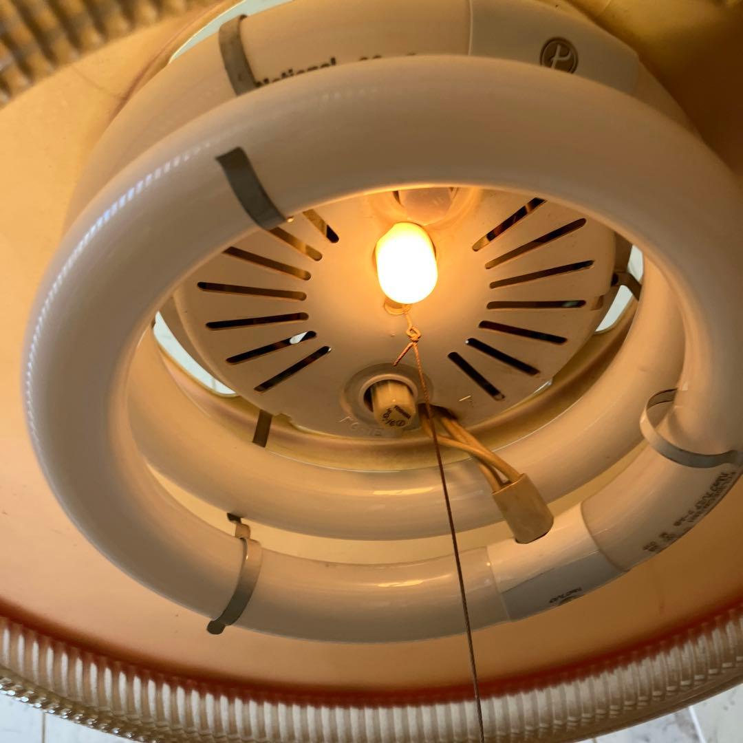 昭和レトロ 松下電工 ラウンド型 ペンダントライト 天井照明 照明器具