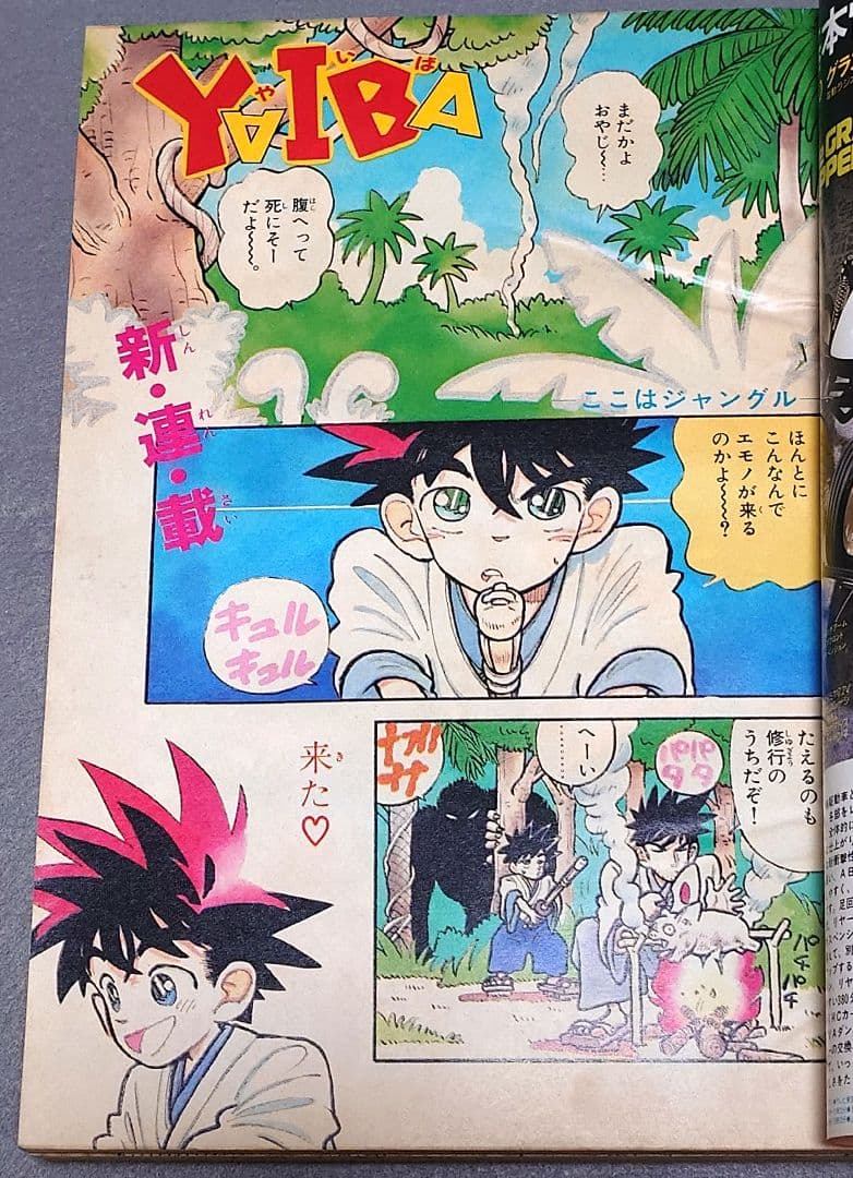 少年サンデー1988年39号『YAIBAヤイバ』新連載表紙＆巻頭カラー/青山