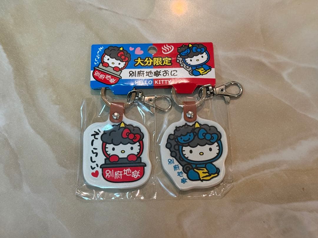 ご当地キティ】大分限定 別府温泉 別府地獄おに 赤鬼青鬼セット