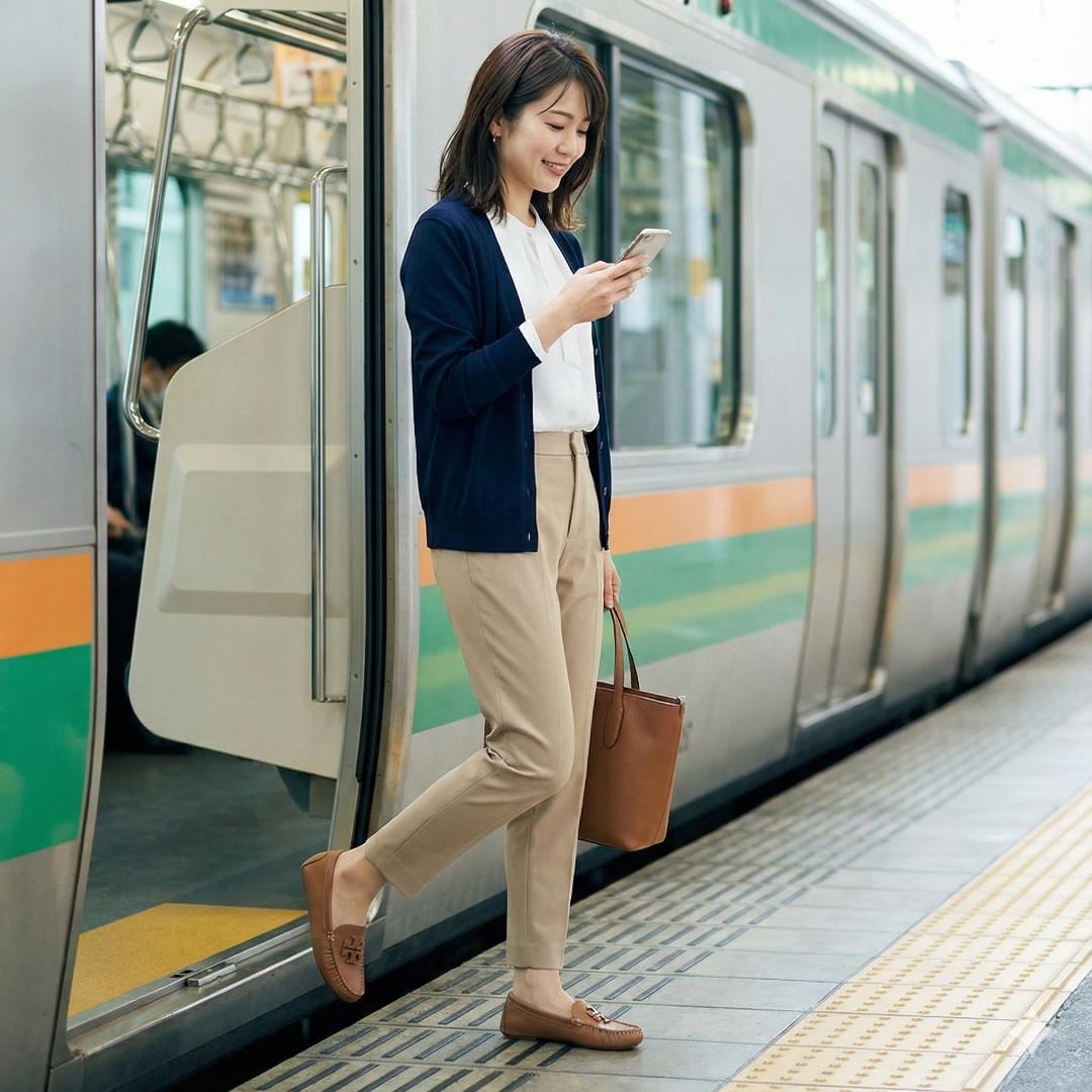 【RAN♡】トリーバーチ ローファー 23.5cm ロイヤルタン