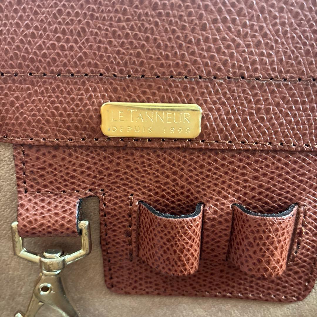 極美品・鍵付】ルタヌア LE TANNEUR ダレスバッグ ビジネス A4収納