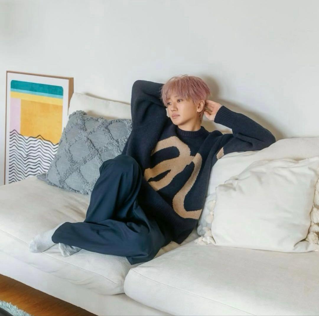 naptime　ニットプルオーバー　ネイビー　nissy Naptime ニットプルオーバー ネイビーMサイズ ナップタイム - メルカリ