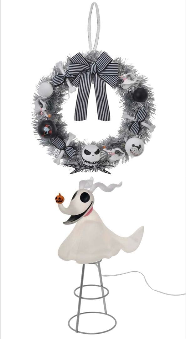 ナイトメアー・ビフォア・クリスマス リース &ゼロ ライトアップ