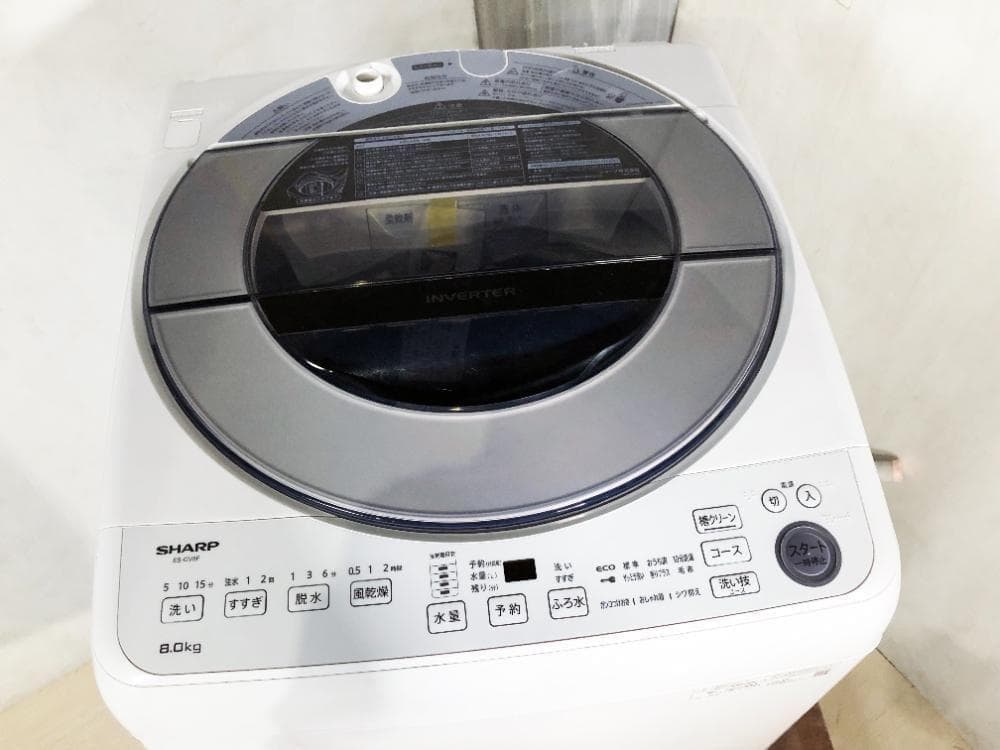 ☆分解洗浄済！22年製☆SHARP 8kg 洗濯機【ES-GV8F-S】G36W - メルカリ