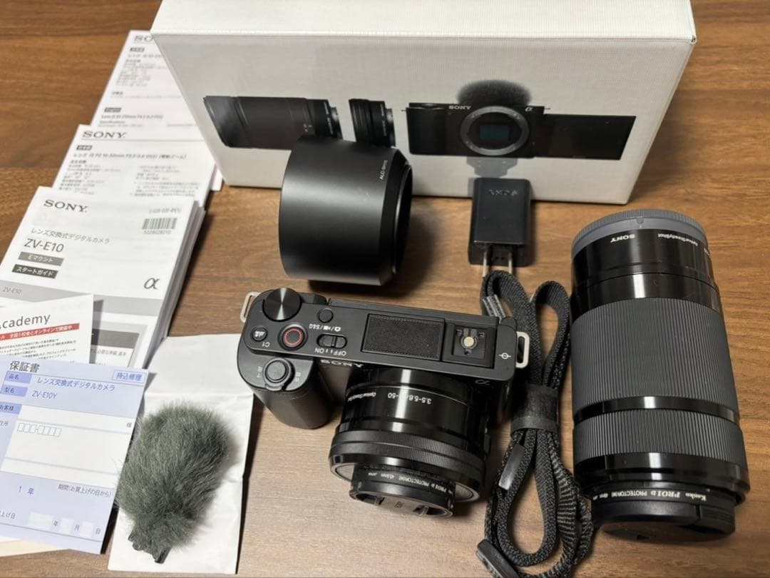 SONY ZV-E10Y ミラーレスカメラ 本体 ダブルズームレンズキット VLOGCAM ZV-E10Y ダブルズームレンズキット ミラーレス一眼カメラ