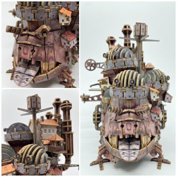 ハウルの動く城(カラーバージョン)立体ウッドパズルキット - メルカリ