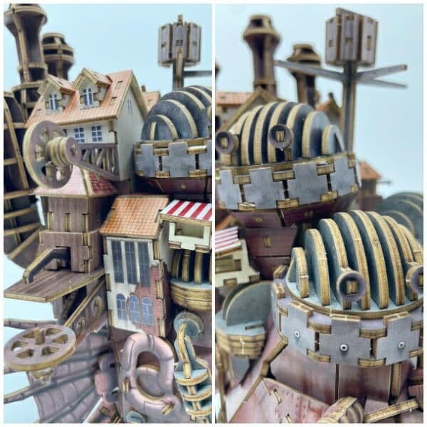 ハウルの動く城(カラーバージョン)立体ウッドパズルキット - メルカリ