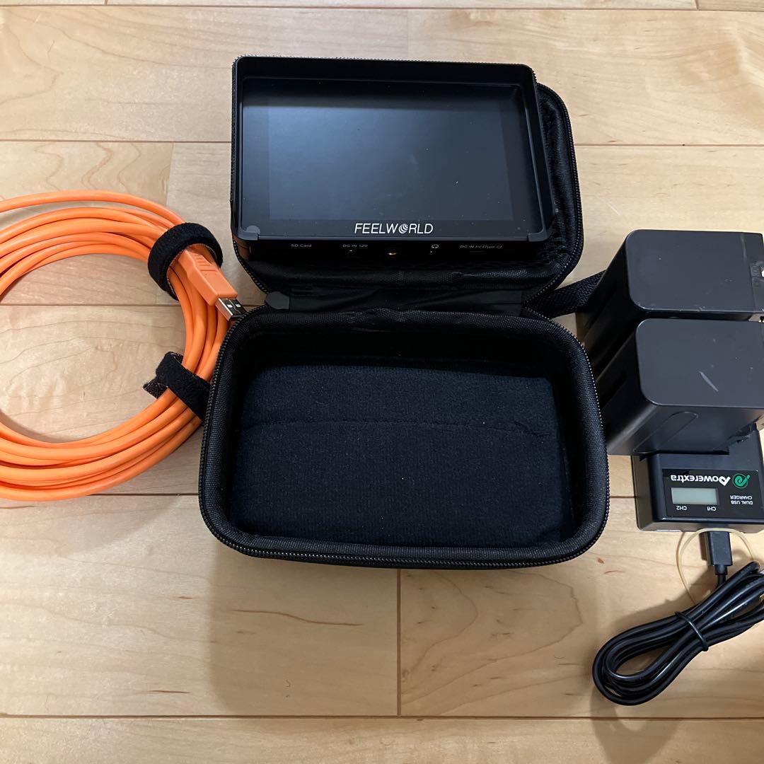 Feelworld F6 PLUS モニターPOWEREXTRA バッテリー付き Amazon.com : FEELWORLD F6 Plus +Battery+Bag 6 Inch Touch Screen