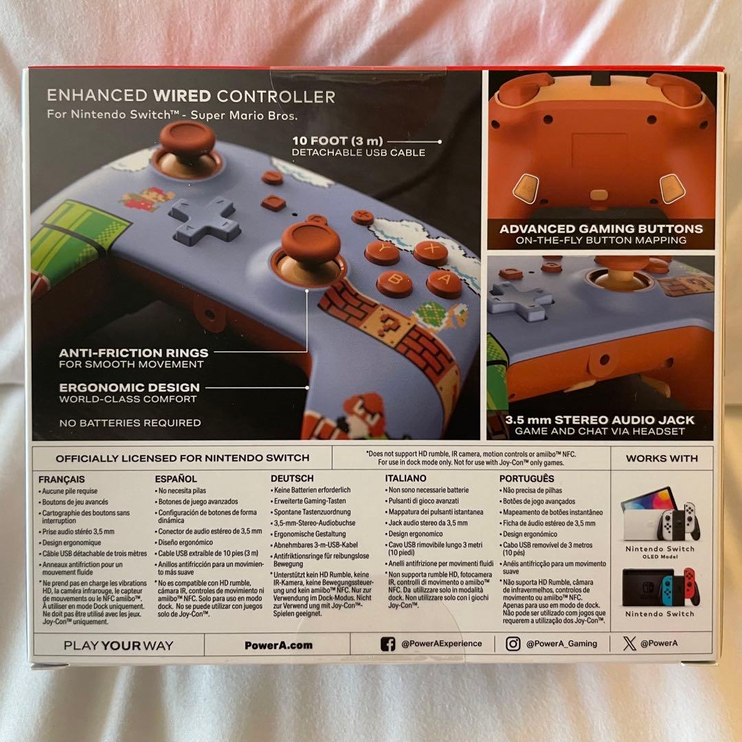 海外限定 Switch プロコン 初代マリオデザイン 純正 背面ボタン付き