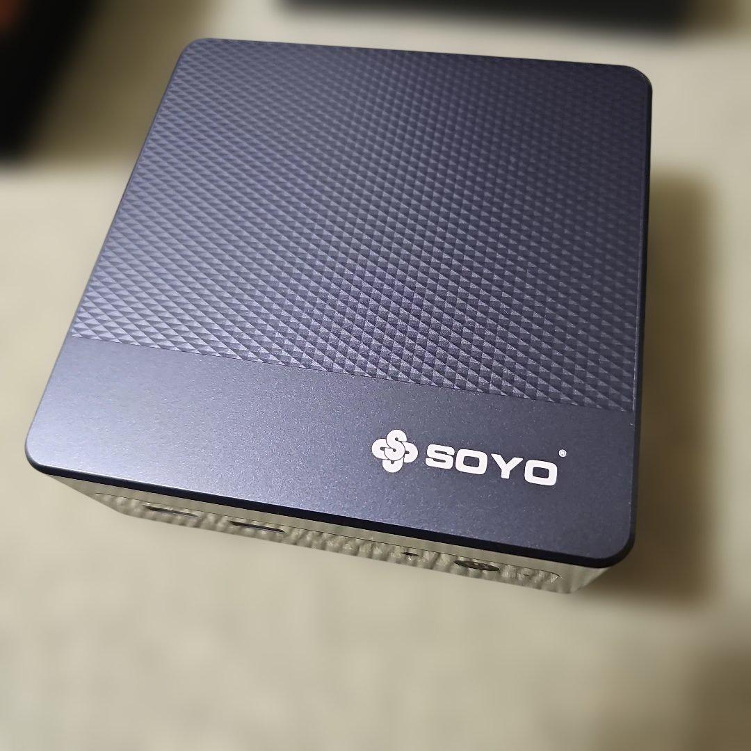 SOYO Mini PC ダークブルー キューブ型 512gb SOYO M4 Mini Mini PC Intel Twin Lake N150 Processor LPDDR5 12GB