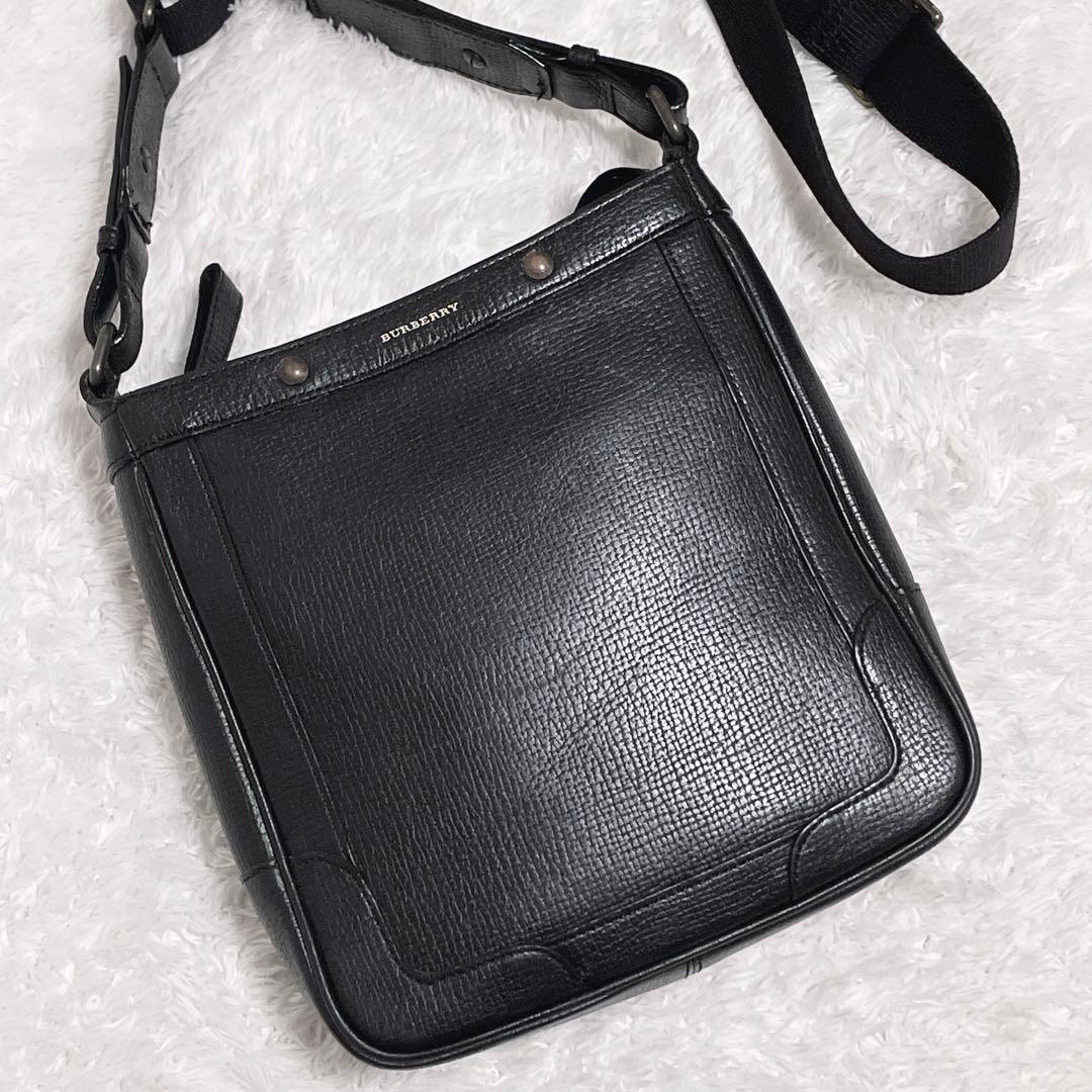 バーバリー☆クロスボディ ショルダーバッグ ブラック メンズ BURBERRY（バーバリー） Check Jacquard Crossbody Bag クロスボディ