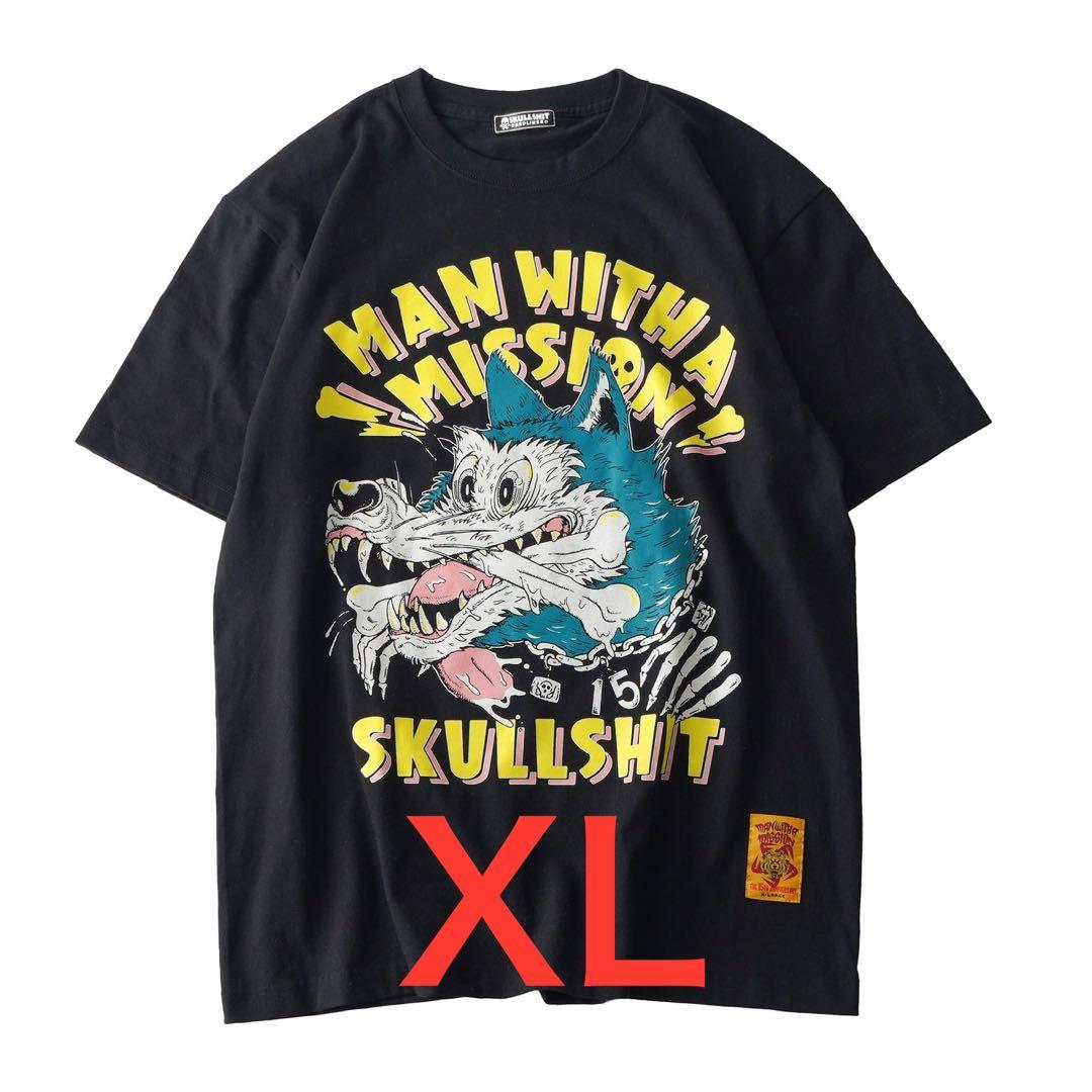 マンウィズ 半袖 SKULL SHIT コラボ 15周年記念グッズ XL SKULL SHIT（スカルシット） MAN WITH A MISSION × SKULLSHIT 15th