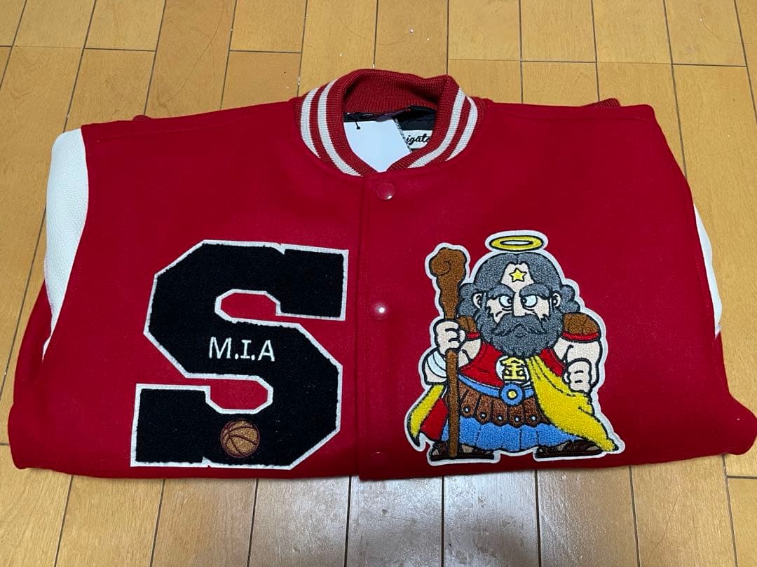 SAPEur ビックリマン バーシティジャケット 刺繍 スタジャン サプール