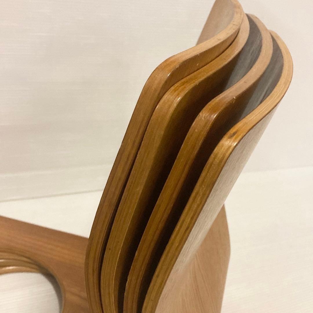 天童木工 Tendo 木製 座椅子 4脚 和室 旅館 - メルカリ