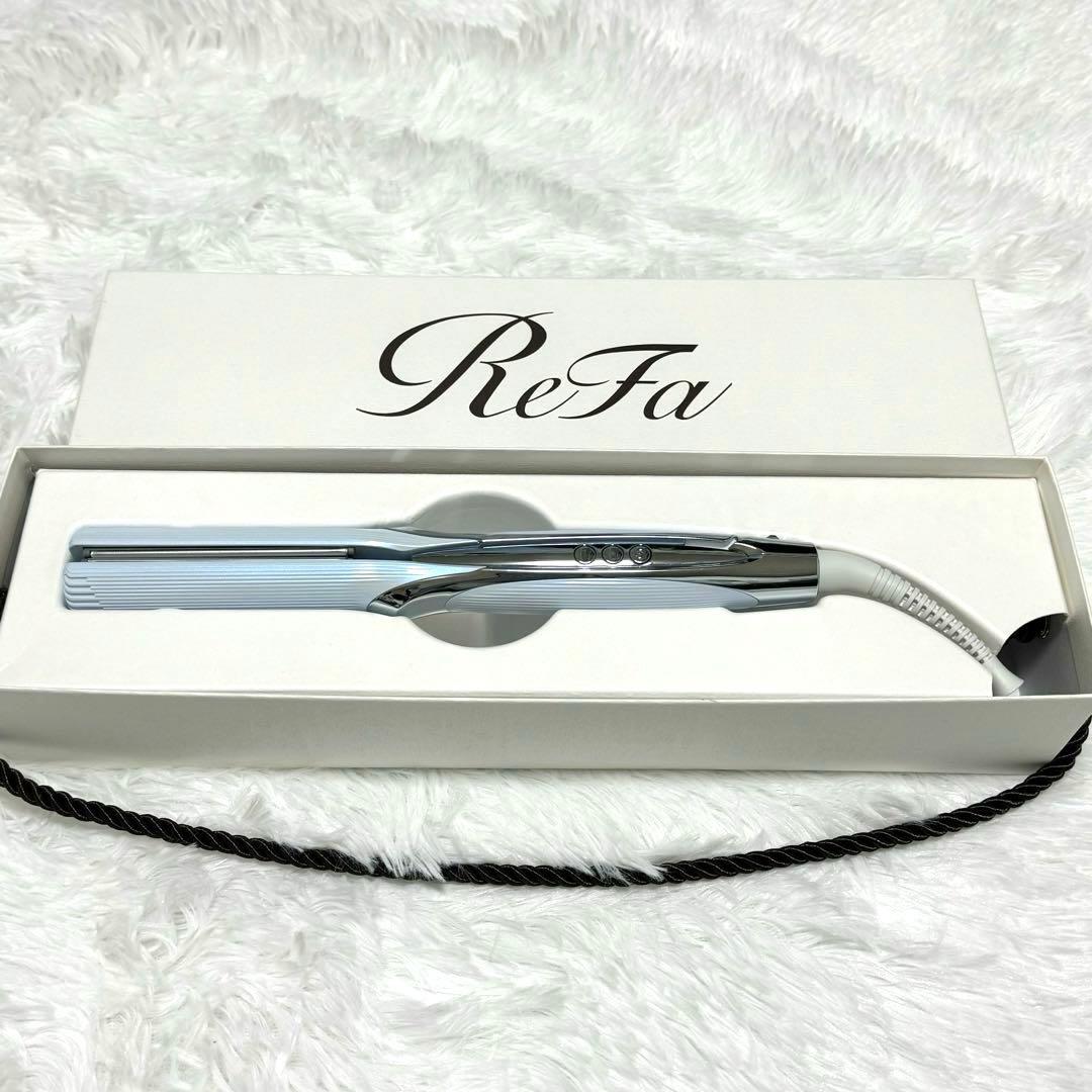 新品同様】 リファ ストレートアイロン プロ RE-AT ホワイト 水色