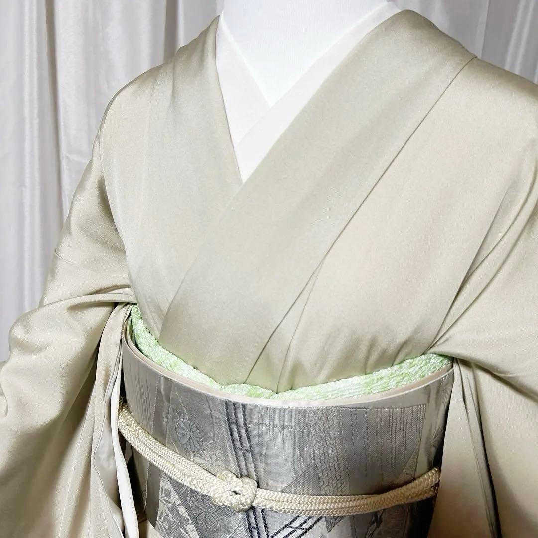 か*ん様 未使用近い 美品 袷 正絹 友禅 訪問着 フルセット 西陣唐織