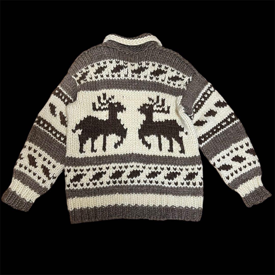 ヴィンテージ カナダ製 トナカイ柄 カウチンセーター 肉厚 - メルカリ